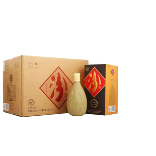 汾酒53度升级版紫砂汾酒，475mlx6高度白酒，整箱礼盒装