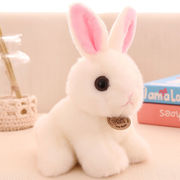 小兔子毛绒玩具仿真玩偶布娃娃，小白兔公仔可爱兔兔儿童女孩生日礼