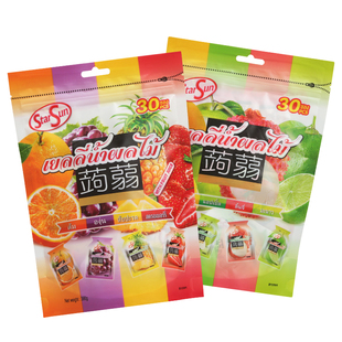 泰国starsun蒟蒻果冻什锦水果汁，可吸葡萄草莓儿童进口小零食30枚