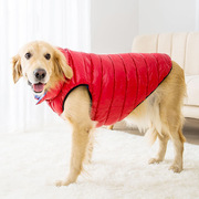 秋冬季大狗狗棉衣两面穿中大型犬羽绒棉马甲保暖金毛宠物衣服