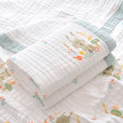 婴儿浴巾纯棉6层纱布盖，毯超柔吸水洗澡被子，幼儿童宝宝新生儿用品