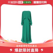 99新未使用潮奢 Valentino 女士绉纱长款连衣裙(草绿色)