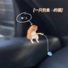 「钓鱼の小猫」治愈系汽车创意，车内饰品摆件中控台高级车载窗玩偶
