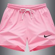 糖果色美式运动短裤男女夏季粉色冰丝速干篮球健身跑步宽松三分裤
