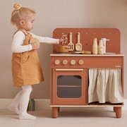 INS北欧风儿童厨房玩具木质仿真过家家玩具厨具餐具蛋糕披萨早教