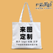 手提帆布袋来图定制logo企业图案帆布包公司广告环保袋子