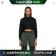 香港直邮潮奢undercover高桥，盾女士黑色，镂空polo衫uc1d190