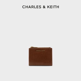包店CHARLES＆KEITH简约卡包CK6-10680907短款拉链零钱包