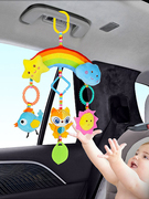 婴儿玩具推车挂件摇铃安抚宝宝，0到1岁车载悬挂式床铃彩色公仔挂饰