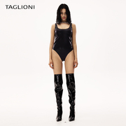 taglioni连体背心2023无袖，修身后背三角，连体衣欧美时尚连身裤