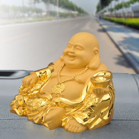 笑佛汽车摆件