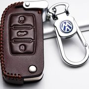 大众途观钥匙包 2017款15/16款途观丝绸之路汽车真皮钥匙套专用扣