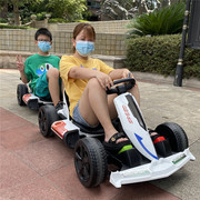 双人坐儿童电动卡丁车四轮遥控汽车小孩子双驱童车宝宝可坐玩具车