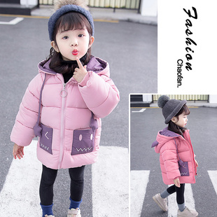 女宝宝棉袄洋气冬装2韩版棉服0婴儿童装1-4岁半公主女童棉衣3外套