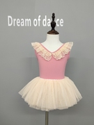 幼儿中国舞女孩形体服跳民族衣裙儿童舞蹈，服长袖公主芭蕾练功服装