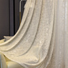 高档白纱简约现代窗纱窗帘纱帘透光不透人半遮光浮雕提花客厅卧室
