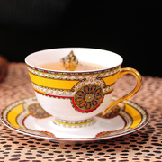 咖啡杯套装咖啡套具欧式奢华宫廷花茶杯，家用高档骨瓷下午茶杯