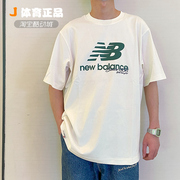 NEW BALANCE NB2023年男女大LOGO运动短袖宽松T恤5ED25333