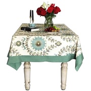 金盏花美式简约餐桌桌布北欧茶几桌布欧式台布长方形桌布可定制