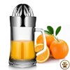 304不锈钢手动榨汁器玻璃榨汁机迷你家用水果小型橙子柠檬榨汁杯