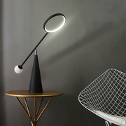 北欧创意设计师台灯铁艺个性可调节客厅书房卧室床头灯大理石灯具