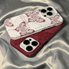 菲林壳适用于苹果15promax手机壳iphone14高级复古红色，蝴蝶13防摔12mini硬壳11保护套xs硅胶xr男女78plus