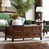 缅因森林大尺寸实木茶几美式全家具客厅简美风格户型带抽屉家用