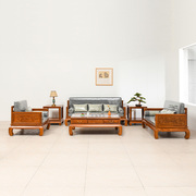红木沙发组合新中式全实木小户型客厅沙发，花梨木刺猬紫檀沙发原木