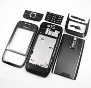 诺基亚NOKIA E66手机外壳 全套含镜面 键盘 小配件 黑色