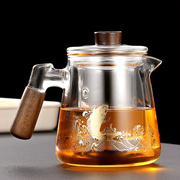泡茶壶玻璃耐高温过滤家用高硼硅加热煮茶壶透明茶具花茶壶电陶炉