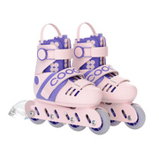 cooghi酷骑r2儿童轮滑直排轮溜冰鞋，女童专业滑轮鞋三岁男童旱
