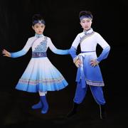女蒙古族儿童舞蹈表演服女童蒙古舞蹈，筷子舞男女款蒙古族服装
