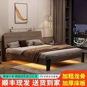 宜家乐实木床1.5米家用双人床，经济型现代简约1.8米出租单人床1.2m
