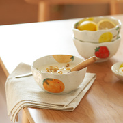 。肆月 ins风陶瓷早餐碗家用小碗单个陶瓷碗酸奶碗燕麦碗麦片碗餐