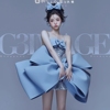 蓝色吊带裙蝴蝶结夏日甜酷韩式杂志画报，风少女写真艺术照服饰