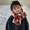 儿童围巾2023韩版加厚冬季女童男童围脖，针织高品质羊毛宝宝围巾潮
