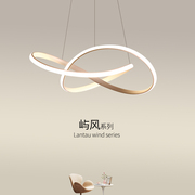 餐厅灯吊灯2023广东中山灯具，现代简约小户型饭厅圆形餐桌灯饰