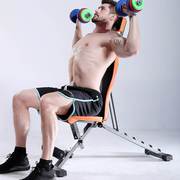 仰卧板哑铃凳多功能，仰卧起坐板腹肌健身器材，可折叠健身椅卧推凳