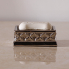 轻奢风镀银陶瓷肥皂盒香皂盒皂碟ins风卫生间家用欧式肥皂架托盘