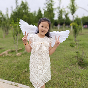 儿童婚礼花童天使翅膀羽毛翅膀幼儿园儿童节表演道具跳舞T台走秀
