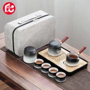 功夫茶具套装家用自动烧水壶茶托茶杯客厅，茶台龙珠沙金石磨套