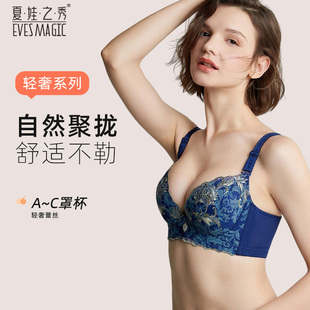 内衣女品牌蕾丝刺绣聚拢文胸调整型聚拢收副乳罩杯