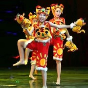 六一儿童男女小老虎演出服幼儿园虎娃娃喜庆动卡通物舞蹈表演服装