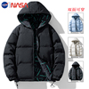 NASA冬季棉衣男款特大码加厚棉袄外套胖子8加宽松两面穿连帽棉服