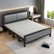 折叠床单人床家用简易1.5米出租房用1.2米现代简约铁艺双人铁架床