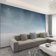 北欧风格壁画3d手绘星空电视背景墙壁纸现代简约客厅卧室墙纸墙布