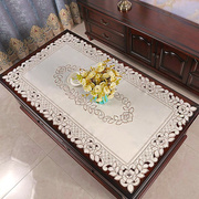 欧式红木家具茶几垫实木餐桌布垫刺绣新中式装饰长方形布艺高级感