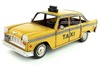 复古铁皮汽车模型英伦风怀旧黄色出租车TAXI工艺品老爷车装饰摆件