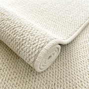 地毯卧室奶油风房间床边毯米白色客厅沙发茶几毯高级感纯色地垫