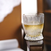 德国进口威士忌洋酒杯，雕花无铅捷克水晶玻璃杯啤酒杯水杯果汁杯